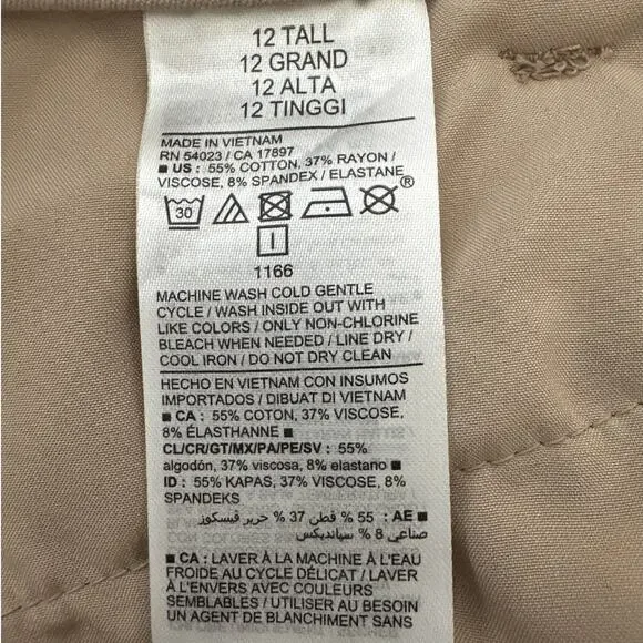 Old Navy High Rise Pixie Secret Smooth Pockets Skinny Pants Size 12 Tall Long - Picture 8 of 9